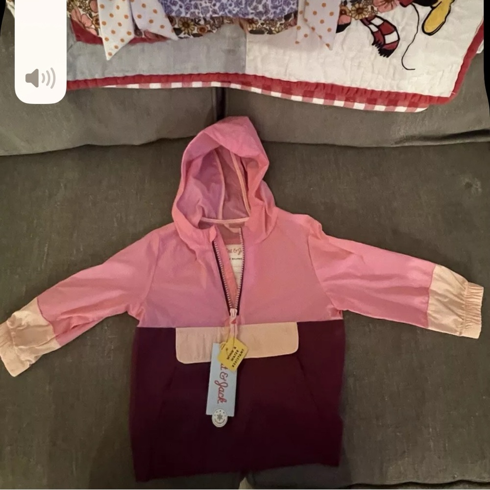 Cat and Jack hoodie 1/4 zip jacket